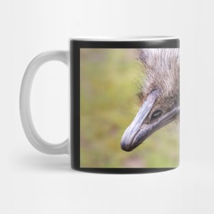 Portrait of common ostrich Mug